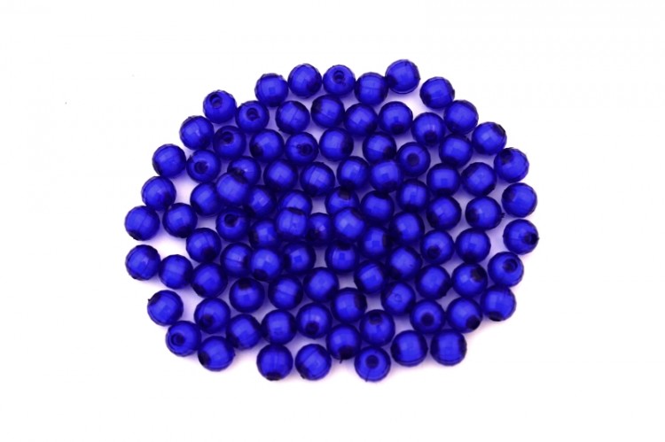 Бусины акриловые круглые граненые 8мм, отверстие 2мм, цвет синий, 10г (около 40шт) Бусины акриловые круглые граненые 8мм, отверстие 2мм, цвет синий, 10г (около 40шт)