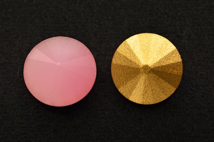 Риволи Matubo 12mm Czech Glass, цвет RV029 Pink opal, 12-RV029, 1шт Риволи Matubo 12mm Czech Glass, цвет RV029 Pink opal, 12-RV029, 1шт