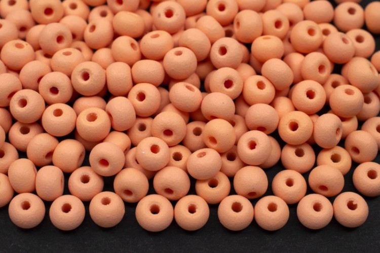 Бисер чешский PRECIOSA круглый 6/0 22m05 матовый светлый лосось, PermaLux, 50г Бисер чешский PRECIOSA круглый 6/0 22m05 матовый светлый лосось, PermaLux, 50г