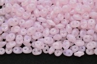 Бусины SuperDuo 2,5х5мм, отверстие 0,8мм, цвет 71200 розовый опал, 706-248, 10г (около 120шт)