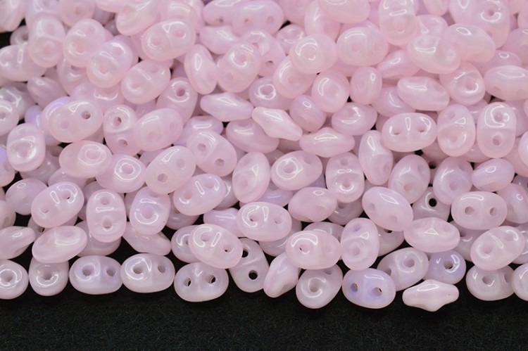 Бусины SuperDuo 2,5х5мм, отверстие 0,8мм, цвет 71200 розовый опал, 706-248, 10г (около 120шт) Бусины SuperDuo 2,5х5мм, отверстие 0,8мм, цвет 71200 розовый опал, 706-248, 10г (около 120шт)