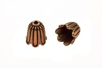 Обниматель концевик 11х10мм, отверстие 1,5мм, внутренний диаметр 7мм, цвет античная медь, сплав металлов, 01-030, 2шт