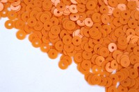Итальянские пайетки плоские 4мм, цвет #3004 Arancio Chiaro, 3 грамма