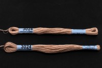 Мулине Gamma, цвет 3024 чайная роза, хлопок, 8м, 1шт