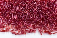 Бисер китайский Стеклярус размер 7мм, цвет 105 красный, 450г