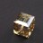 Бусина куб Swarovski 5601 #001 GSHAB 8мм Golden Shadow B, 5601-8-001-250, 1шт - Бусина куб Swarovski 5601 #001 GSHAB 8мм Golden Shadow B, 5601-8-001-250, 1шт