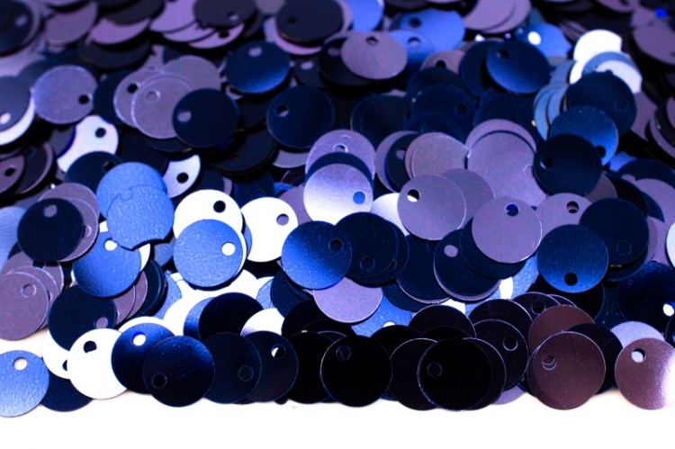 Пайетки двусторонние круглые 6мм плоские, цвет 7578 синий/голубой, 1022-141, 10 грамм Пайетки двусторонние круглые 6мм плоские, цвет 7578 синий/голубой, 1022-141, 10 грамм