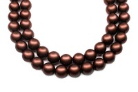 Жемчуг Preciosa, цвет 70191 матовый коричневый, 8мм, 10шт