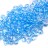 Бисер японский MIYUKI Magatama 4мм #2155 голубой, радужный прозрачный, 10 грамм - Бисер японский MIYUKI Magatama 4мм #2155 голубой, радужный прозрачный, 10 грамм