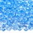 Бисер японский MIYUKI Magatama 4мм #2155 голубой, радужный прозрачный, 10 грамм - Бисер японский MIYUKI Magatama 4мм #2155 голубой, радужный прозрачный, 10 грамм