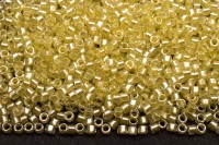 Бисер японский TOHO Treasure цилиндрический 11/0 #0296 хрусталь/светло желтый, окрашенный изнутри, 5 грамм