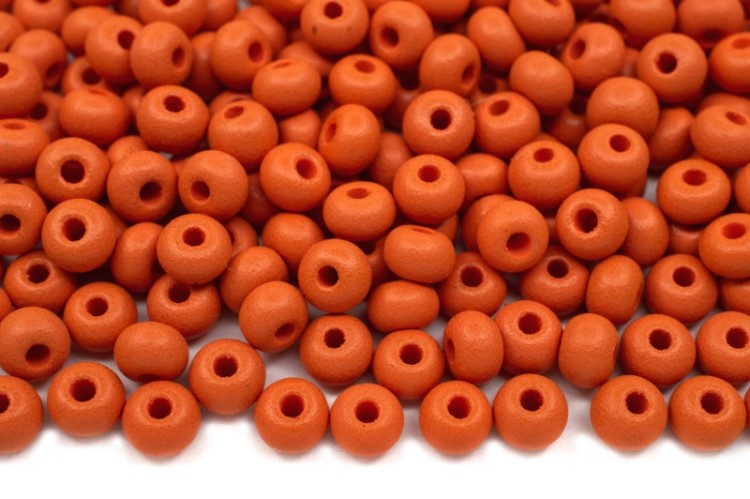 Бисер чешский PRECIOSA круглый 6/0 22m04 матовый коралловый, PermaLux, 50г Бисер чешский PRECIOSA круглый 6/0 22m04 матовый коралловый, PermaLux, 50г