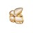 Замок-защелка Бабочка 16х16х8мм, отверстие 2мм, цвет золото, латунь/перламутр/фианит, 18К позолота, 06-048, 1шт - Замок-защелка Бабочка 16х16х8мм, отверстие 2мм, цвет золото, латунь/перламутр/фианит, 18К позолота, 06-048, 1шт