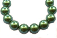 Жемчуг Preciosa Maxima, цвет pearlescent green, 12мм, 704-018, 2шт