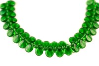 Бусины Pip beads 5х7мм, цвет 50120 зеленый прозрачный, 701-030, 20шт
