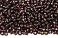 Бисер японский TOHO круглый 11/0 #0026C аметист, серебряная линия внутри, 10 грамм