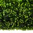 Бисер китайский рубка размер 11/0, цвет 0055А зеленый, серебряная линия внутри, 450г - Бисер китайский рубка размер 11/0, цвет 0055А зеленый, серебряная линия внутри, 450г