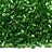 Бисер чешский PRECIOSA рубка 9/0 57100 зеленый, серебряная линия внутри, 50г - Бисер чешский PRECIOSA рубка 9/0 57100 зеленый, серебряная линия внутри, 50г