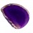 Срез Агата природного, оттенок фиолетовый, размер 75х57х5мм, отверстие 2мм, 37-192, 1шт - Срез Агата природного, оттенок фиолетовый, размер 75х57х5мм, отверстие 2мм, 37-192, 1шт