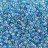 Бисер китайский круглый размер 12/0, цвет 0163 голубой прозрачный, радужный, 450г - Бисер китайский круглый размер 12/0, цвет 0163 голубой прозрачный, радужный, 450г
