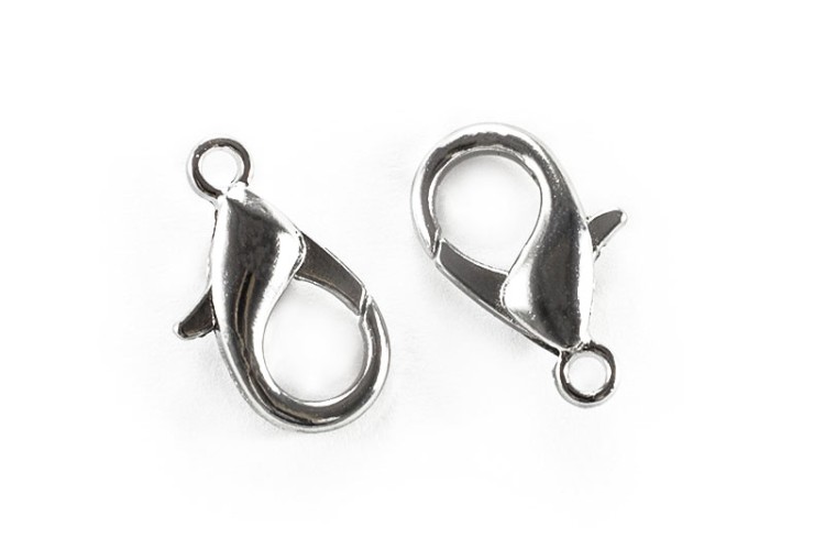 ОПТ Замок карабин 16х8мм, отверстие 2мм, цвет платина, сплав металлов, 07-040-опт, 50шт ОПТ Замок карабин 16х8мм, отверстие 2мм, цвет платина, сплав металлов, 07-040-опт, 50шт