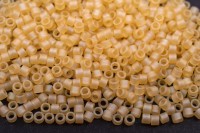 Бисер японский MIYUKI Delica цилиндр 11/0 DB-1287 слоновая кость, матовый прозрачный глянцевый, 5 грамм