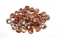 Бусины Rose Petal beads 8мм, отверстие 0,5мм, цвет 00030/27101 прозрачный/золотой, 734-026, около 10г (около 50шт)
