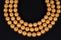 Жемчуг фактурный Preciosa, цвет 70080 желтый, 8мм, 726-070, 10шт