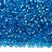 Бисер чешский PRECIOSA круглый 11/0 67030 голубой, серебряная линия внутри, 50г - Бисер чешский PRECIOSA круглый 11/0 67030 голубой, серебряная линия внутри, 50г