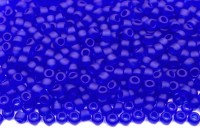 Бисер японский TOHO круглый 11/0 #0008F темный сапфир, матовый прозрачный, 10 грамм
