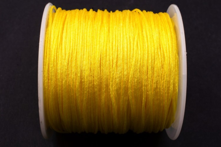 Шнур нейлоновый, толщина 0,8мм, цвет желтый, материал нейлон, 29-031, 2 метра Шнур нейлоновый, толщина 0,8мм, цвет желтый, материал нейлон, 29-031, 2 метра
