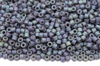 Бисер японский MIYUKI Delica цилиндр 11/0 DB-1063 синий сланец, матовый металлизированный радужный, 5 грамм