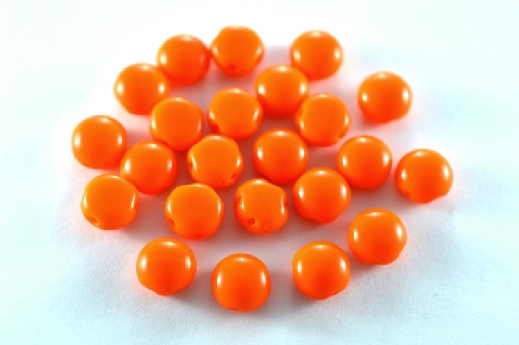 Бусины Candy beads 8мм, два отверстия 0,9мм, цвет 93120 оранжевый непрозрачный, 705-021, 10 (около 21шт) Бусины Candy beads 8мм, два отверстия 0,9мм, цвет 93120 оранжевый непрозрачный, 705-021, 10 (около 21шт)