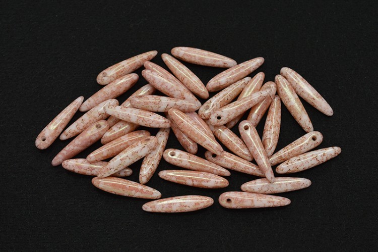 Бусины Thorn beads 5х16мм, цвет 03000/15495 белый мел/красный мрамор, 719-010, около 10г (около 32шт) Бусины Thorn beads 5х16мм, цвет 03000/15495 белый мел/красный мрамор, 719-010, около 10г (около 32шт)