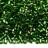 Бисер чешский PRECIOSA рубка 10/0 57120 зеленый, серебряная линия внутри, 50г - Бисер чешский PRECIOSA рубка 10/0 57120 зеленый, серебряная линия внутри, 50г