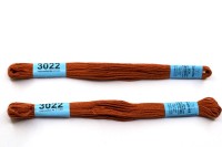 Мулине Gamma, цвет 3022 темно-рыжий, хлопок, 8м, 1шт