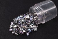 Бисер японский MIYUKI Half TILA #4574 Crystal/Vitrail Light, прозрачный, 5 грамм