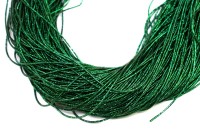Канитель трунцал 4-х гран 1мм, цвет зеленый, 49-077, 5г (около 3м)