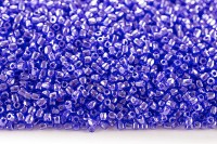 Бисер чешский PRECIOSA Богемский граненый, рубка 9/0 36050 синий прозрачный блестящий, около 10 грамм