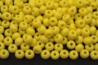 Бисер чешский PRECIOSA круглый 6/0 22m01 матовый светло-желтый, PermaLux, 50г