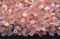 Бусины SuperDuo 2,5х5мм, отверстие 0,8мм, цвет 70120/28771 матовый розалин АВ, 706-183, 10г (около 120шт)