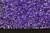 Бисер японский MIYUKI Delica цилиндр 10/0 DBM-0906 хрусталь/фиолетовый, сверкающий/окрашенный изнутри, 5 грамм