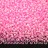 Бисер чешский PRECIOSA круглый 10/0 38173 прозрачный, розовая линия внутри, 1 сорт, 50г - Бисер чешский PRECIOSA круглый 10/0 38173 прозрачный, розовая линия внутри, 1 сорт, 50г