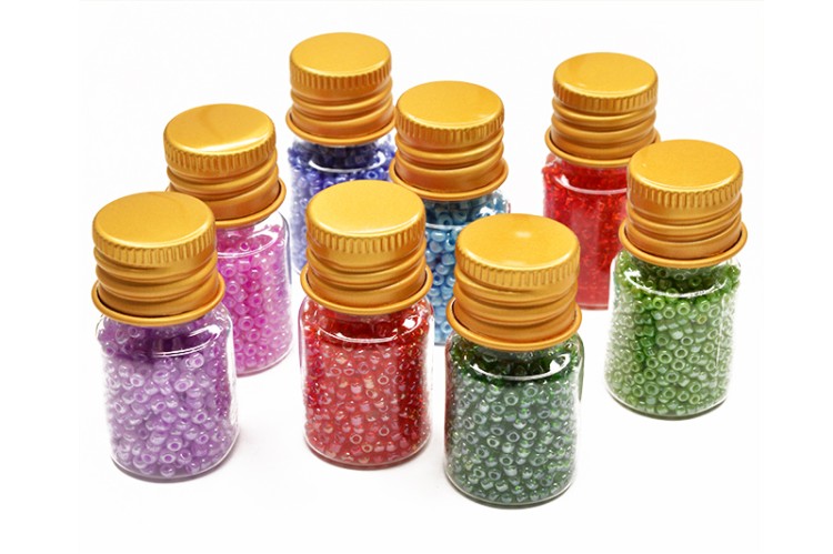 Набор китайского бисера, размер 12/0, 8 цветов, для творчества и бисероплетения, 01-01-46, 1 набор Набор китайского бисера, размер 12/0, 8 цветов, для творчества и бисероплетения, 01-01-46, 1 набор