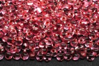 Бисер чешский PRECIOSA Дропс 6/0 08275 розовый, серебряная линия внутри, 50 грамм
