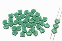 Бусины GINKO 7,5х7,5мм, отверстие 0,8мм, цвет 63130 бирюзовый непрозрачный, 710-091, 10г (около 40шт)