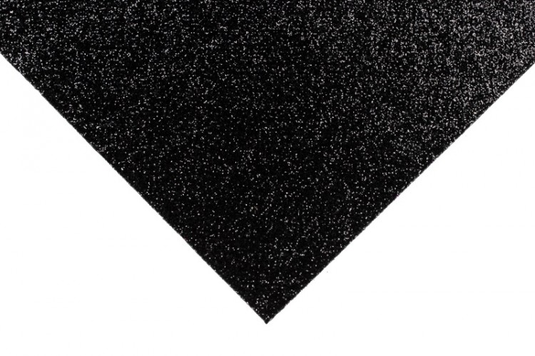 Декоративный материал с глиттером, размер 28х28см, цвет черный, 1уп (4шт) Декоративный материал с глиттером, размер 28х28см, цвет черный, 1уп (4шт)