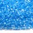 Бисер чешский PRECIOSA рубка 10/0 38163 прозрачный, голубая линия внутри, 50г - Бисер чешский PRECIOSA рубка 10/0 38163 прозрачный, голубая линия внутри, 50г