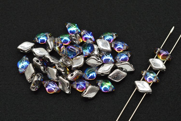 Бусины GemDuo 8х5мм, отверстие 0,8мм, цвет 00030/26601 Backlit Petroleum, 709-109, 10г (около 64шт) Бусины GemDuo 8х5мм, отверстие 0,8мм, цвет 00030/26601 Backlit Petroleum, 709-109, 10г (около 64шт)