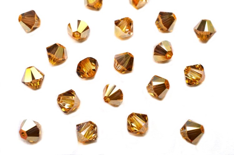Бусина биконус Swarovski 5328 #001 METSH 4мм Metallic Sunshine, 5328-4-001-845, 20шт Бусина биконус Swarovski 5328 #001 METSH 4мм Metallic Sunshine, 5328-4-001-845, 20шт